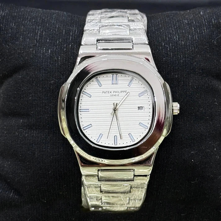 Patek Philippe Nautilus Silver Dial Wexton Watches 