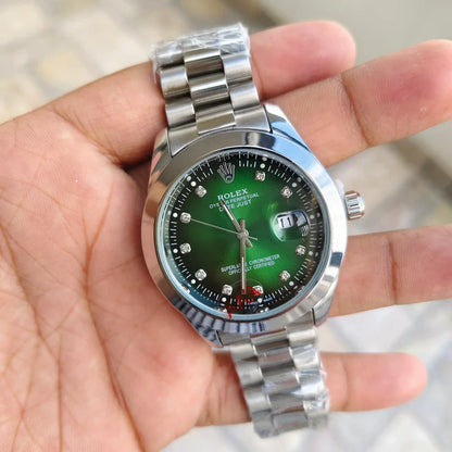 Rolex Date Just Watch - Silver Green