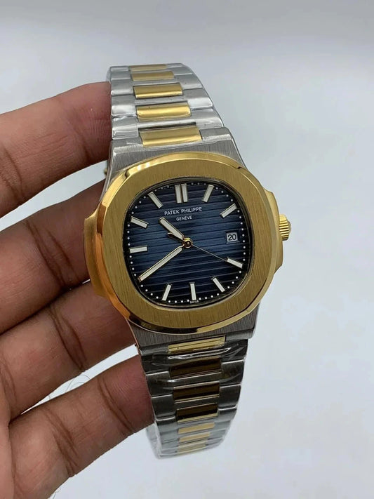 Patek Philippe Nautilus Silver Bronze Blue Wexton Watches 