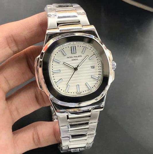 Patek Philippe Nautilus Silver Dial Wexton Watches 